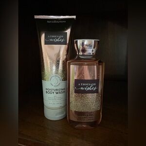 💫 A THOUSAND WISHES Lot of 2! BODY WASH & SHOWER GEL Peonies Prosecco Retired